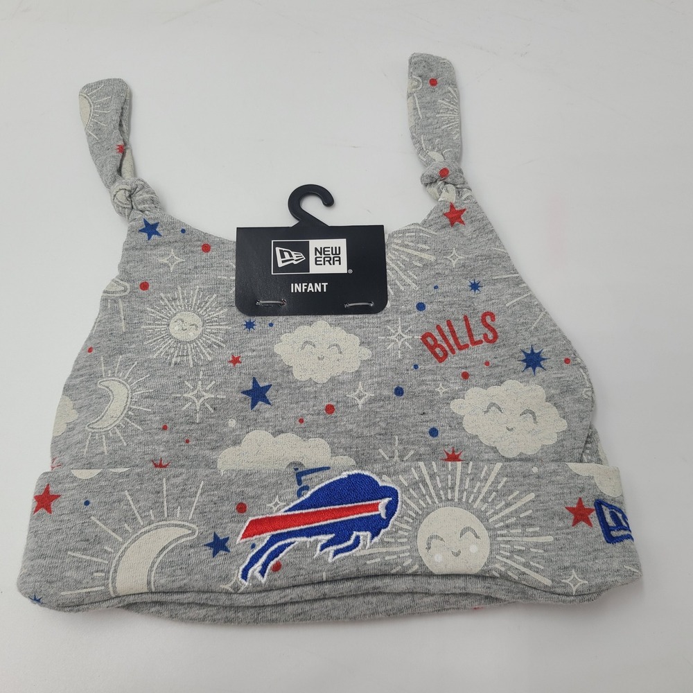 Infant Buffalo Bills Hat Beanie New Era Gray Blue Red NFL Winter Stocking Cap